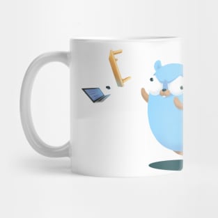 Golang Gopher Go Rage Mug